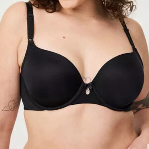 Torrid Perfect T-Shirt Bra Black Women’s Size 46F Underwire Cups Back Closure
